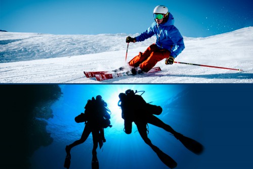 Skiing and Diving Tour